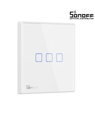 GloboStar® 80067 SONOFF T2EU3C-RF - 433MHz Wireless Smart Wall Touch Button Switch 3 Way - RF Series
